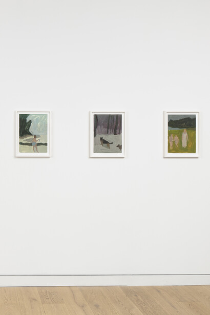 Kyle De Lotto, Works on paper, exhibition view. Courtesy of Night Gallery
