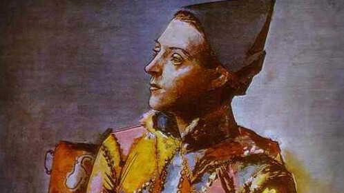 Pablo Picasso - Arlecchino seduto