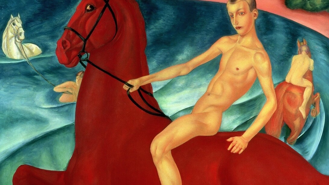 «El baño del caballo rojo», Kuzma Petrov-Vodkin (1878-1939)