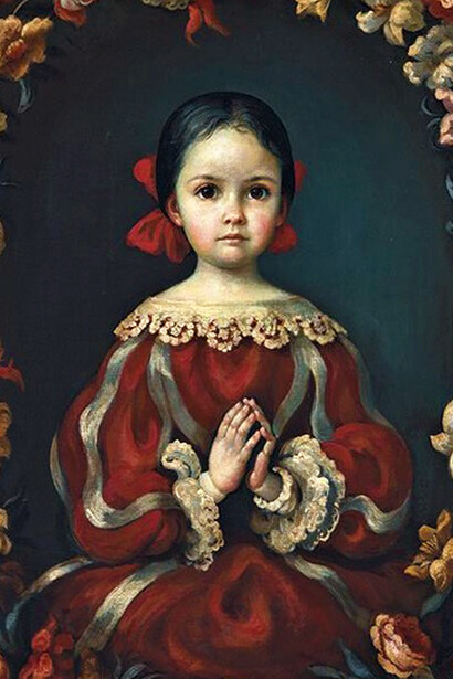 Retrato de sor Juana Inés de la Cruz en su infancia