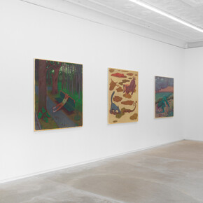 Clayton Schiff, Puddle Drinkers, 2023, installation view, photo by Matt Grubb. Courtesy of the artist and 56 Henry
