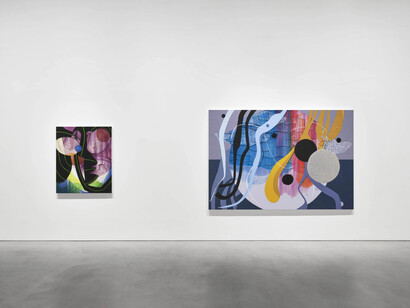 Carrie Moyer, Always Venus, never Mars, exhibition view. Courtesy of Pilar Corrias Gallery