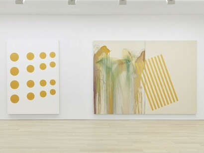 John M Armleder, Exhibition view. Courtesy of Almine Rech Gallery