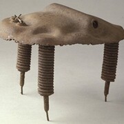 Monister, Richard Stankiewicz, 1954, steel and found objects, 7 7/8 x 10 x 10 inches, American, 1922–1983. Purchase with funds provided by the Christian A. Johnson Memorial Fund, the Walter Cerf Art Fund, and the Memorial Art Fund.