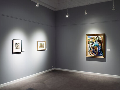 Bernece Berkman-Hunter and Ethel Spears, exhibition view. Courtesy of Madron Gallery