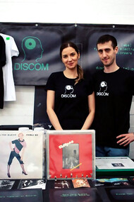 Discom team (Vanja and Luka) at International Label Market Brussels, 2018