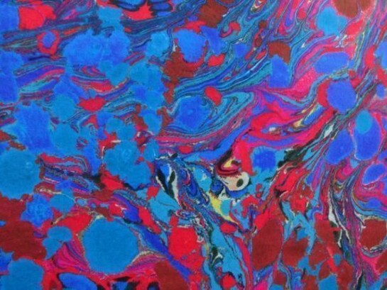 Gaillard & Claude, Troubles for a French horn and a bongo (detail), installation view at Vitrine Bermondsey Square, 2014, plaster, metal stands, printed fabric, aluminium, variable dimensions, courtesy of Vitrine