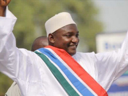 Adama Barrow, ganador de las últimas elecciones en Gambia