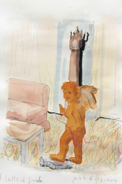 Jan Van Imschoot, Il batto di Guido, 2024. Courtesy of Templon Gallery