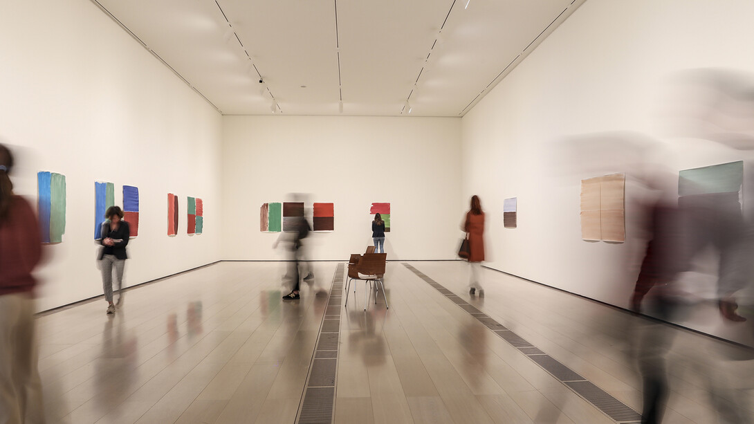 Silvia Bächli, Partitura (partition), vue d'exposition. Courtoisie du Centre Botín