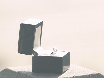 The diamond ring acts as the symbol for a winning proposal