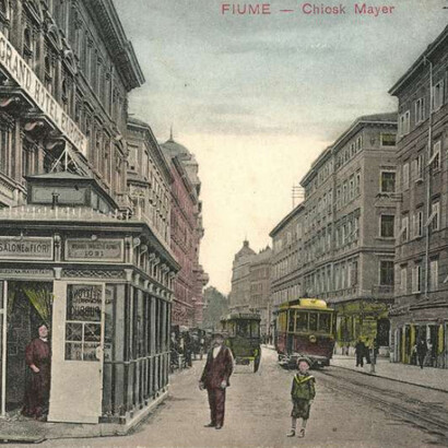 Fiume agli inizi del Novecento. Attuale città di Rijeka, Croazia