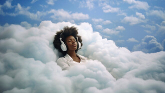 Lost in imagined journeys, where music and dreams become a window to distant places