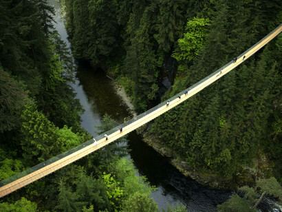 Puente colgante de Capilano, Vancouver, Canadá