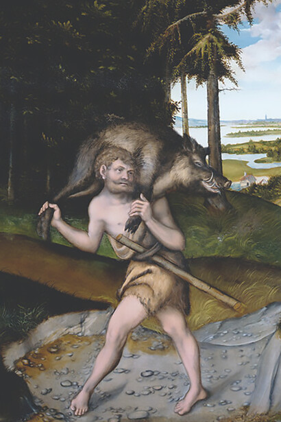 Heracles and the Erymanthian Boar Lucas Cranach the Elder
