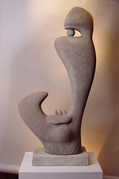 F.E. McWilliam, Spanish Head, 1938-9, Hopton Wood Stone, The Sherwin Collection © Estate of  F.E. McWilliam 