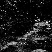 Arctic Ocean I, 2013, fabricated 2016 , Acrylic, carbon black gesso,linen, aluminum panel, 40 x 30 x 0.5 in. 
Courtesy of the Artist  © Justin Guariglia