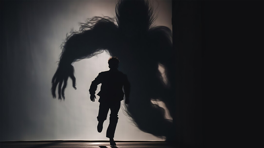 Imagery that evokes anxiety, unease, and angst can effectively capture themes of inner battles, self-doubt, and the struggle to overcome fear