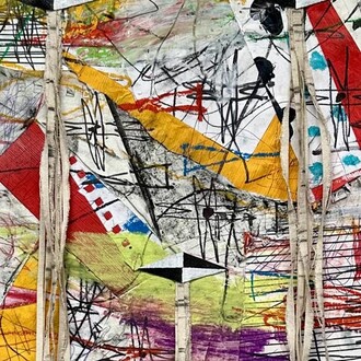 Patrick Dean Hubbell, Your spirit transcends (detail), 2025. Courtesy of Gerald Peters Contemporary