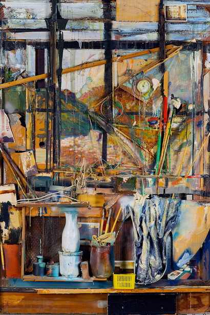 Dieter Roth, Interior with a look back, 1988-1990. Mit freundlicher genehmigung des Albertina Museums