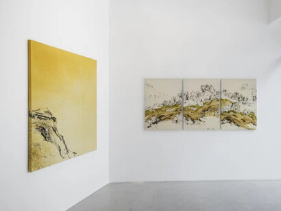 Marina Schroeder, Não se toca sem algum risco o íntimo das coisas, vista da exposição. Cortesia da Galeria Aura