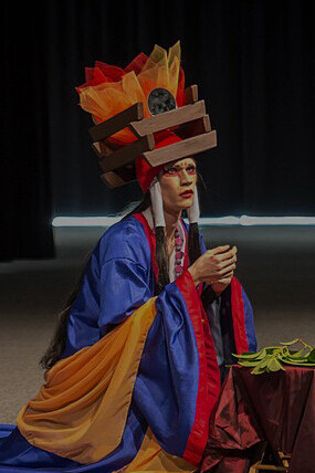 Altaïr's portrayal of Himiko from Okami shines in the Individual Cosplay Competition at the Japan Impact Convention, hosted at EPFL in Switzerland on February 16-17, 2019