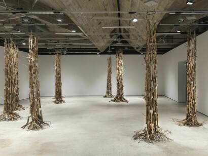 Antti Laitinen, Chiming forest, exhibition view. Courtesy of EMMA