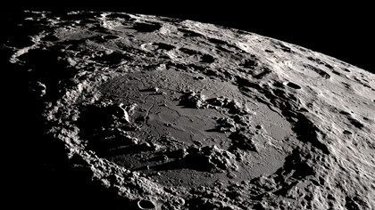 Cratere Schrödinger sulla Luna, credit immagine NASA