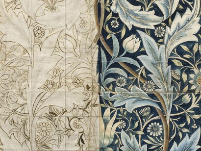 William Morris, Designed for membland hall tile panle, Museo del Novecento, Milan, Italy