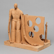 Alessandro Pessoli, The Rich, 2019. Terracotta, 40.5 × 38.5 × 26 cm. Courtesy greengrassi (Londra) e ZERO… (Milano). Photo by Marcus J. Leith
