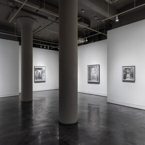 John Moore, Charcoals, exhibition view. Courtesy of Locks Gallery