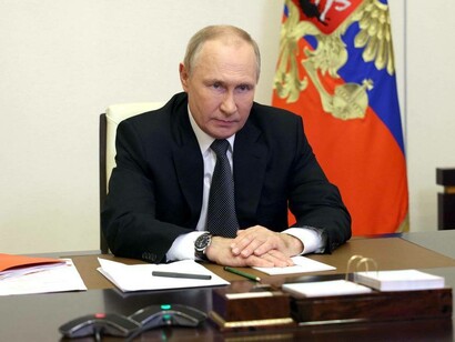 President of Russia Vladimir Putin stewing angrily over what has transpired with his government