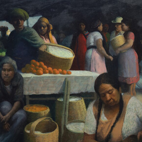 Elias Rivera, Oaxaca market, 1984. Courtesy of LewAllen Galleries