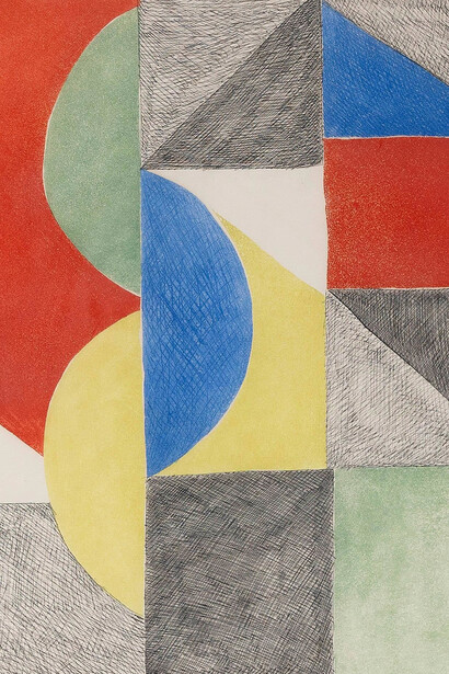 Sonia Delaunay, Composition, 1970. Courtesy of Zeit Contemporary Art