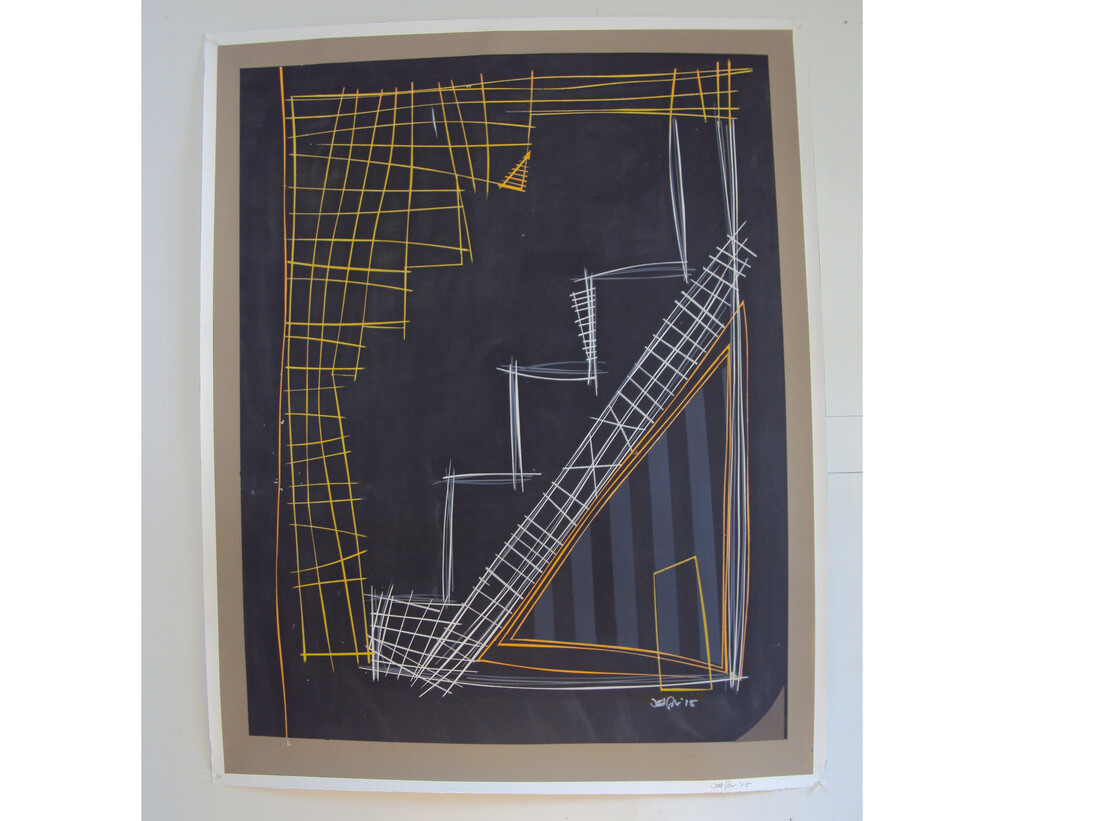 Joel Foster, Stairway #1, 2014, paint on paper