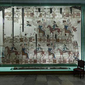 The Culture of the Peoples of South Siberia, Exhibition view. Courtesy of The State Hermitage Museum
