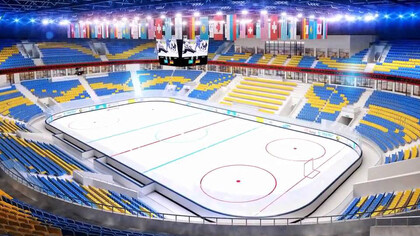 Lo stadio di Almaty, in Kazakistan