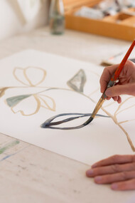 Sarah Von Dreele at her studio. Photo by © Alysia Kristan