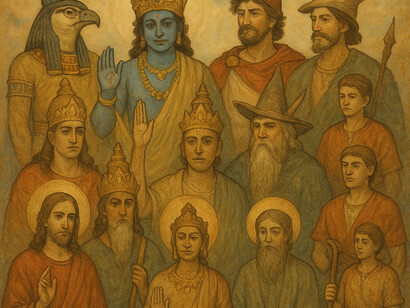 Hórus, Átis, Krishna, Dionísio, Mitra, Salivahana, Odin, Crite, Bali, Jao, Tamuz, Beddru e Prometeu. Átis era um deus da mitologia frígia (atualmente parte da Turquia), e sua história também ecoa a de Jesus. Ele nasceu de uma virgem, foi crucificado em uma árvore e ressuscitou no terceiro dia. Seu culto envolvia a ideia de redenção e vida eterna, sendo celebrado em rituais que se assemelham aos da Páscoa cristã