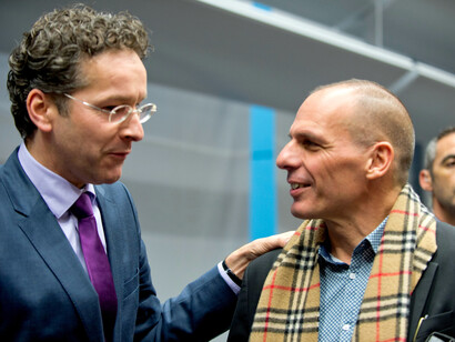 Jeoren Dijsselbloem and Janis Varoufakis