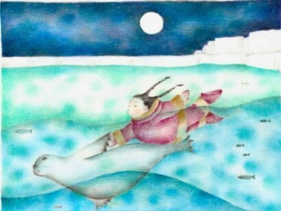 La donna foca, illustrazione di Alessandra Murgia