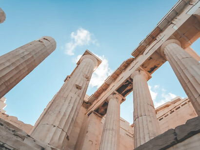 The Parthenon is a former temple on the Athenian Acropolis, Greece