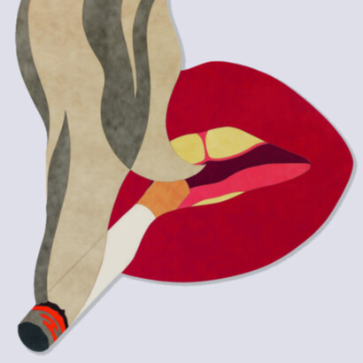 Tom Wesselmann. Smoker, 1971, vinile colorato su pannello, cm 144 x 160
