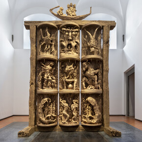 Jean-Marie Appriou, Canto infinito, exhibition view. Courtesy of Palazzo Strozzi 