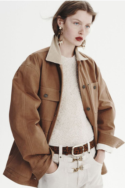 Isabel Marant’s 2025 collection highlights Western wear, modeled with modern elegance