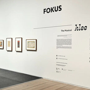 Fokus. Klee musical, vue d’exposition. Avec l’aimable autorisation du Zentrum Paul Klee