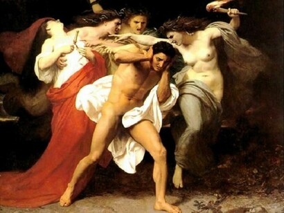 William Adolphe Bouguereau - Orestes Pursued by the Furies, 1862 