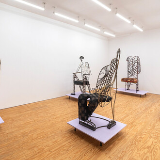 Richard Dial, Wise spirit, exhibition view. Courtesy of March Gallery. Photo by Cary Whittier