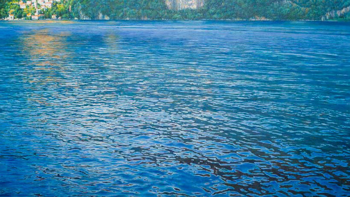 Como Lake. Olio su tavola. Oil on wood. 2013