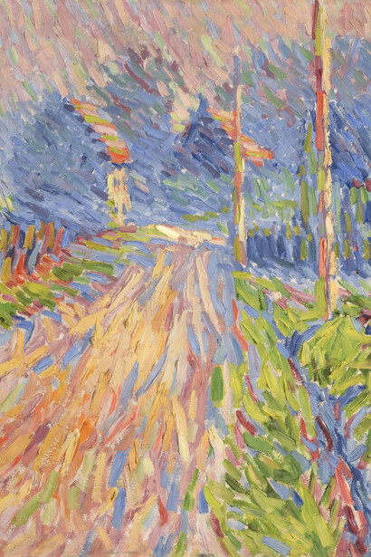 Karl Schmidt-Rottluff, Gartenstrasse frühmorgens, um 1906. Mit freundlicher genehmigung der Kunstsammlungen Chemnitz